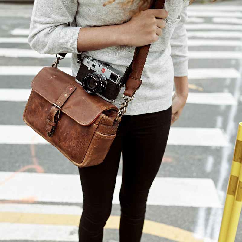 ONA Bowery Camera Bag - Antique Cognac, Leica Edition