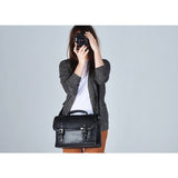 ONA Brooklyn Premium Leather Camera Satchel - Black