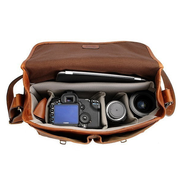 ONA Brixton Camera Messenger Bag - Dark Truffle Leather – supply