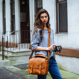Leica Collection by ONA, Berlin M-System Leather Camera Bag - Vintage Bourbon