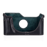 Used Arte di Mano Half Case for Leica M6/MP - Minerva Black with White Stitching