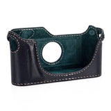 Used Arte di Mano Half Case for Leica M6/MP - Minerva Black with White Stitching