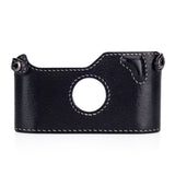 Used Arte di Mano Half Case for Leica M6/MP - Minerva Black with White Stitching