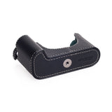 Arte di Mano Half Case for Leica M/M-P (Typ 240) with Multifunction Handgrip- Minerva Black with White Stitching