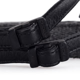 Cecilia Accessories_Neck Strap, Charcoal Alpaca/Black Leather