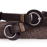 Cecilia Accessories_Neck Strap, Walnut Alpaca/Brown Leather