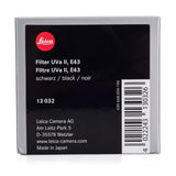 Leica UVa II Filter, E43, Black