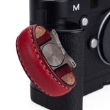 Arte di Mano Leather Finger Loop for Leica M (Typ 240) - Rally Bordo, Silver Metal