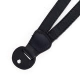 Cecilia Wrist Strap, Charcoal Alpaca/ Black Leather