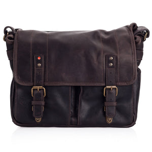 Leica Collection by ONA, Prince Street Leather Camera Messenger Bag - Dark Truffle