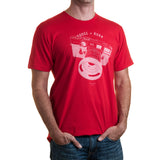Dodge & Burn Street Shooter Red T-Shirt - Small