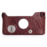Leica Ever ready case Ostrich look chestnut