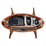ONA Capri - Leather Camera Tote Bag - Antique Cognac