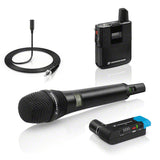 Sennheiser AVX-Combo Set - Handheld Mic with MD42 capsule, Bodypack transmitter, ME2 lav mic and EKP plug-on receiver